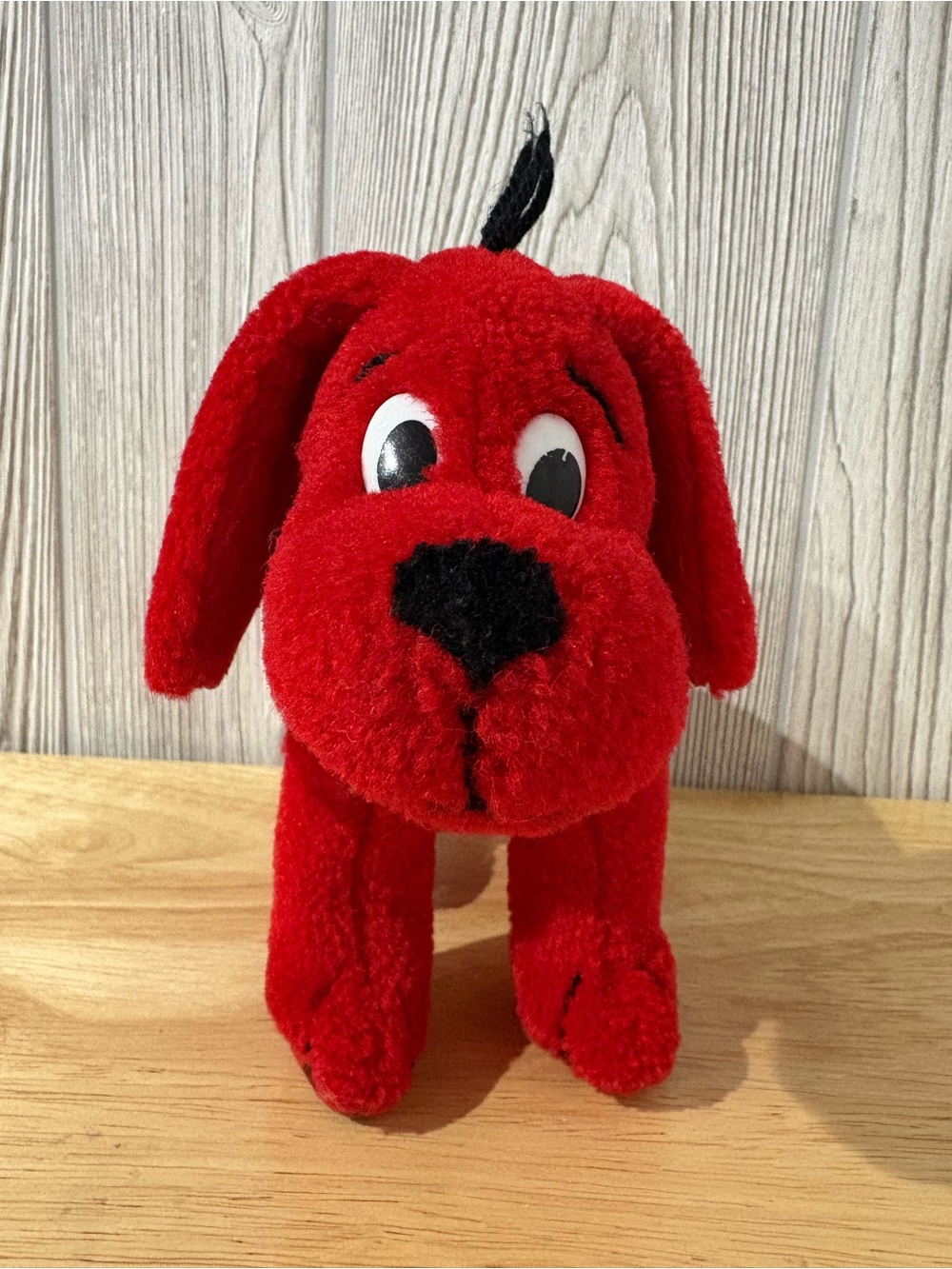 Vintage Clifford The Big Red Dog Plush Scholastic Toy Island Stuffed Animal Red